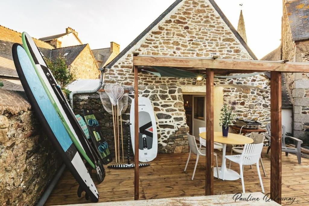 Ty Ar Mor Maison De La Mer, A 40 M De La Plage Saint-Michel-en-Greve Екстер'єр фото