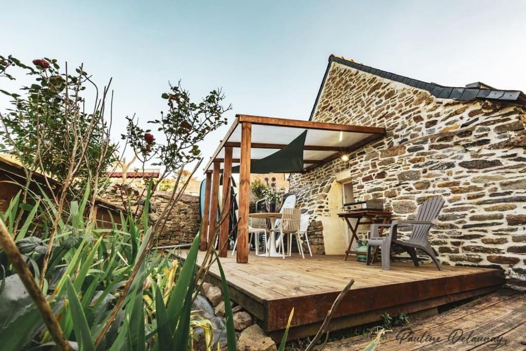 Ty Ar Mor Maison De La Mer, A 40 M De La Plage Saint-Michel-en-Greve Екстер'єр фото